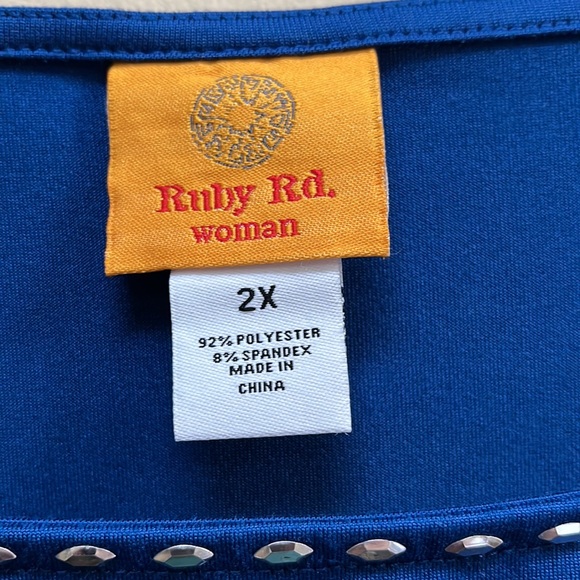 Ruby Rd Woman 2X Royal Blue - Picture 2 of 5